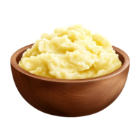Fluffy mashed potatoes with a hint of garlic png