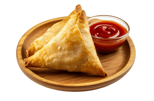 samosa y salsa de tomate inmersión salsa png