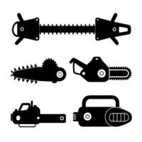 Various Chainsaw and Cutting Tools vector