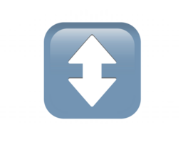 Gradient arrowheads, pointing up down round corner square icon button png