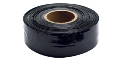 Black electrical tape roll isolated on transparent background png
