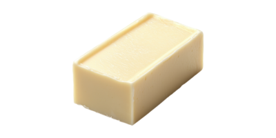 rectangular bloquear de cremoso mantequilla aislado en transparente antecedentes png