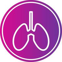 Lungs Colorful Style vector