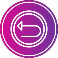 Left Arrow Colorful vector