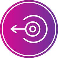 Left Arrow Colorful Icon Style vector