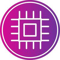 Cpu Colorful Icon Style Design vector