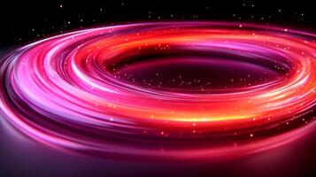 Abstract background with glowing red and pink light photo