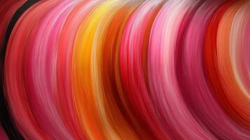 Abstract colorful swirls of paint on a black background photo