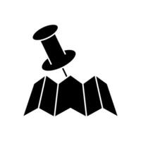 map pin . map pin concept outline symbol design. vector
