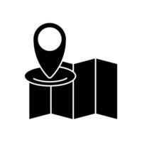 map . map concept outline symbol design. vector