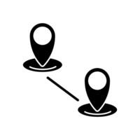 distance . Simple element illustration. distance concept outline symbol design. vector