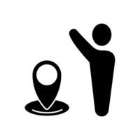 you are here. . you are here concept outline symbol design. vector