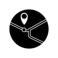 exact location . Simple element illustration. exact location concept outline symbol design. vector