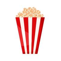 popcorn in a red box vector