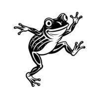 funny frog cartoon character vector