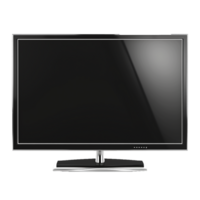 Modern Flat Screen Television Home Theater Entertainment Display png