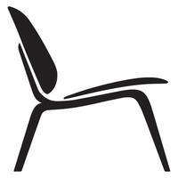 Minimalist Chair Design Icon vector