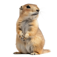 Prairie Dog Isolated on White Background for Educational and Creative Use png