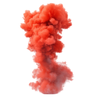 Red Smoke Isolated on White Background for Artistic and Creative Uses png