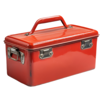 Versatile Red Toolbox on White Background for DIY Enthusiasts and Professionals png