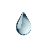 Close-Up of a Water Drop on a White Background for Elegant Designs, isolated on transparent background, Format png