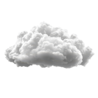 Weiß Wolke isoliert auf Weiß Hintergrund zum kreativ Projekte, isoliert auf transparent Hintergrund, Format png