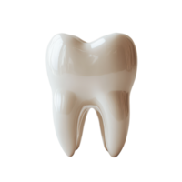 Close-up of a White Tooth on a Clean Background for Dental Health Promotion, isolated on transparent background, Format png