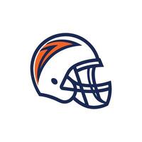 Dynamic Illustration of a American Football Helmet on White Background vector