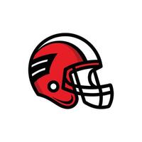 Vibrant Football Helmet Illustration for Digital and Print on White Background vector