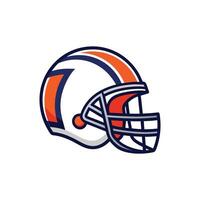 Iconic Football Helmet Illustration for Print and Web on White Background vector
