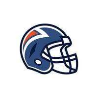 Dynamic American Football Helmet Illustration Design on White Background vector
