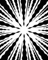 Abstract black and white radial swirl lines background vector
