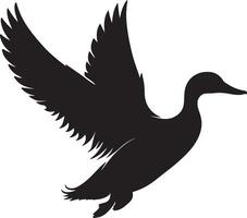 Duck Silhouette Quacking Good Designs for Crafts and Nature Projects vector