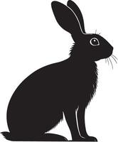 Rabbit Silhouette Adorable Designs for Crafts and More vector