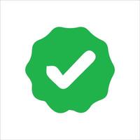 Approval check icon isolated, set quality sign, vector