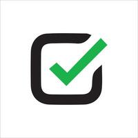 Green check mark icon. Check mark icon. Checkmark Illustration on green checkmark isolated on white background. vector