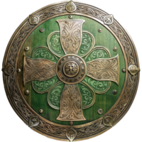 Celtic warrior shield St Patrick Day theme isolated png