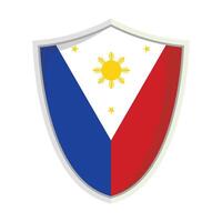 Philippine national flag shield Badge vector
