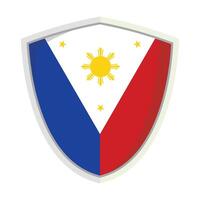 Philippine national flag shield Badge element vector