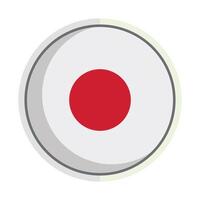 Japan national flag Badge element vector