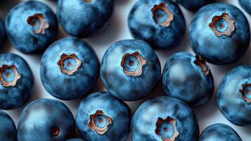 Vibrant blueberries await culinary creativity in a sunlit kitchen setting photo