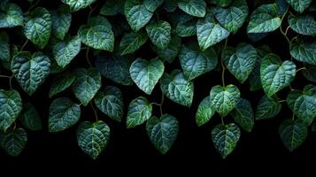 Heart-shaped leaves create a lush canopy, inviting tranquility and calm photo