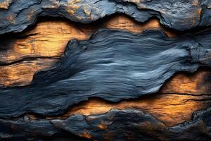 Abstract Charred Wood Texture for Artistic Design and Background Use photo