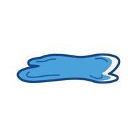lakeview pool icon logo design template vector