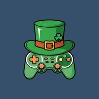 St. Patrick's Day Game Controller Illustration vector