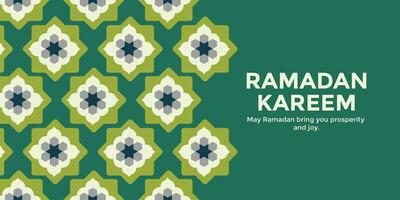 Set of Ramadan Kareem design for card vector
