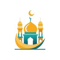Elegant Lanterns Ramadan Kareem Illustration Design on White Background vector