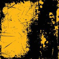 Dynamic Yellow and Black Grunge Texture vector