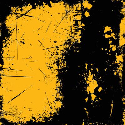 Dynamic Yellow and Black Grunge Texture