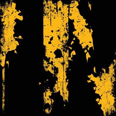 Edgy Yellow and Black Grunge Background